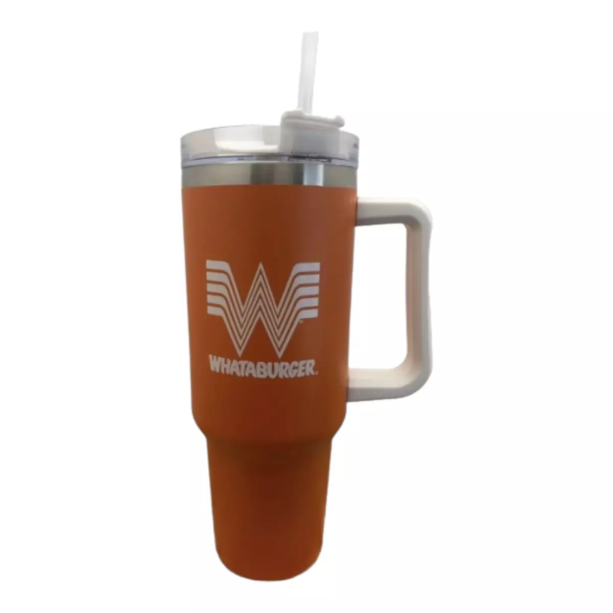 40 oz Orange/White Tumbler