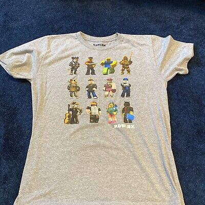 Roblox shirt Kids Size XL Gray Short Sleeve