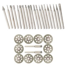 Set punte per fresa taglio diamantato intaglio per strumento Dremel piastrelle pietra vetro