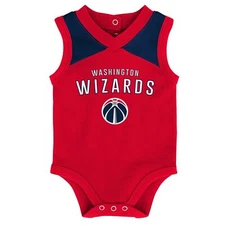 Outerstuff NBA Infants (12M-24M) Washinton Wizards Overtime 3-Piece Bodysuit Se