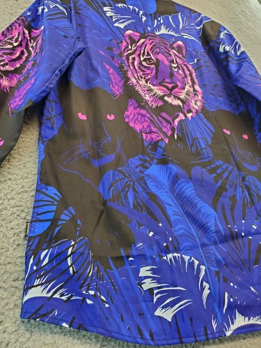 Barabas Men’s Luxury Wild Cat Design L/S Button Up Shirt Size Medium NWT - Picture 16 of 19