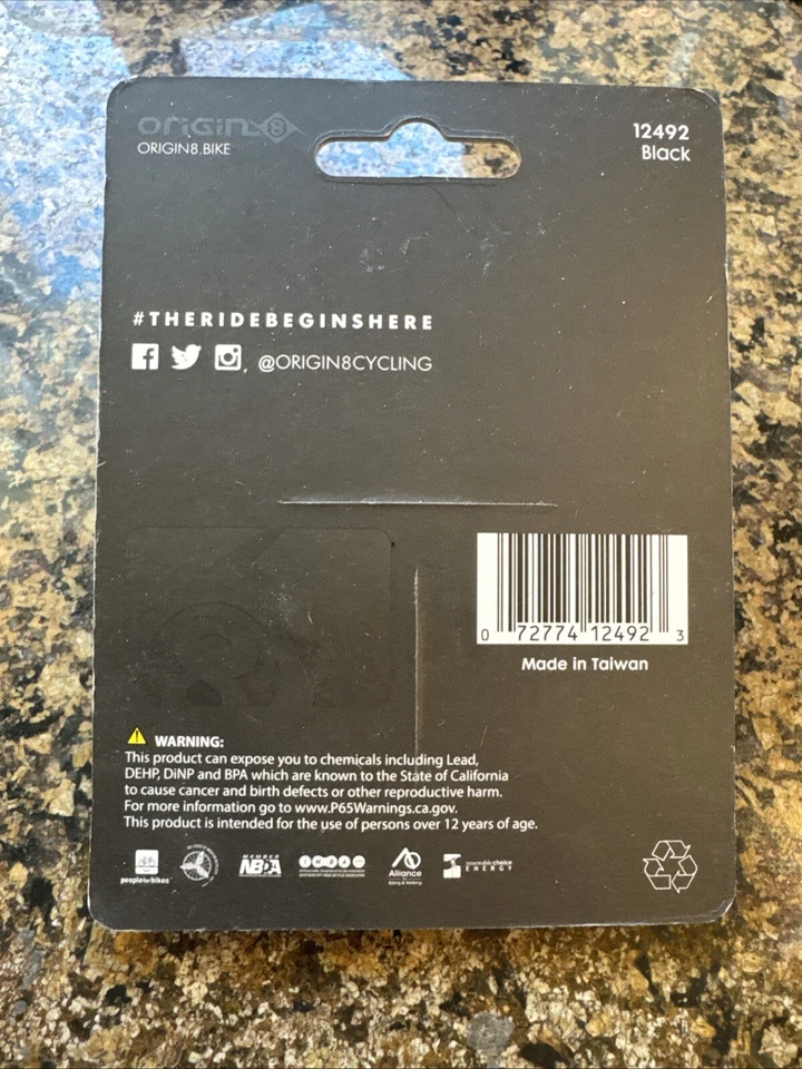 Par de pastillas de freno de carretera deportivas Origin-8 atornillables 50 mm negro/rojo para freno de pinza Foto 3 de 3