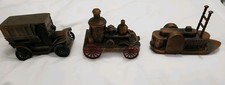 3 1974 Banthrico Inc Chicago Coin Banks Copper Color Cast Iron Pre-Owned
