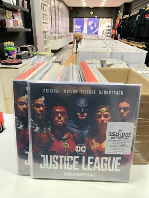 JUSTICE LEAGUE 2LP DANNY ELFMAN 2023 FLAMING FARBIGES VINYL