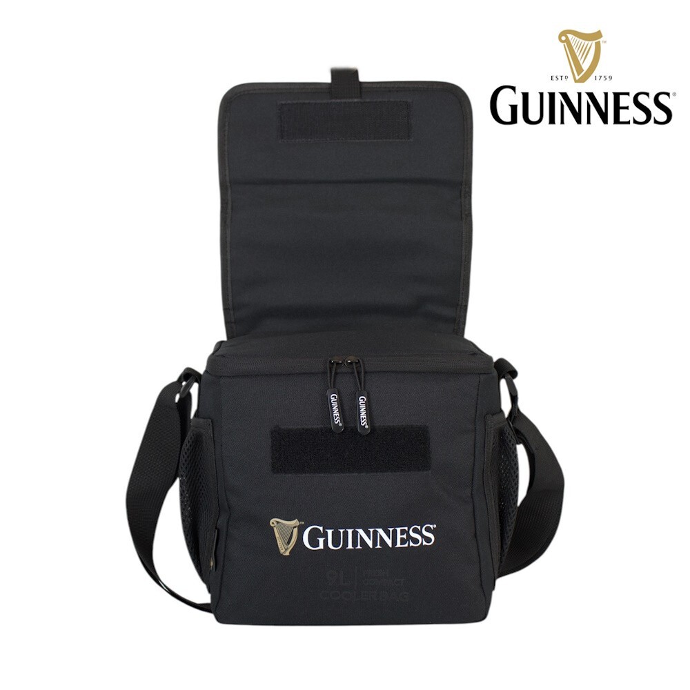 Borsa Termica Guinness 9L Da Uomo - Lunch Box Isolato Per Picnic - Cooler Bag Nera