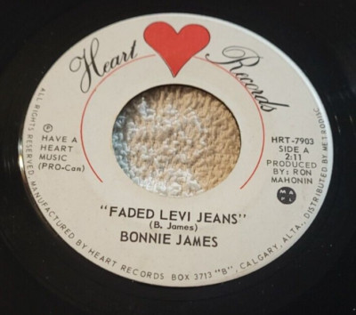 Bonnie James   Faded Levi Jeans / Everything I know About Cheat 45 RPM Record 7''