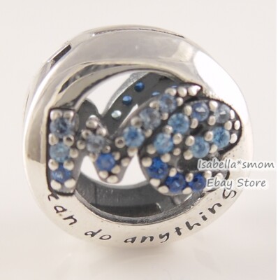 WE CAN DO ANYTHING Genuine PANDORA Blue THE POWER IS