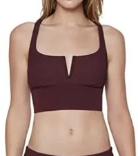 Sanctuary L126147 Womens Retrograde Sandbar V-Wire Crop Swim Top Size Small