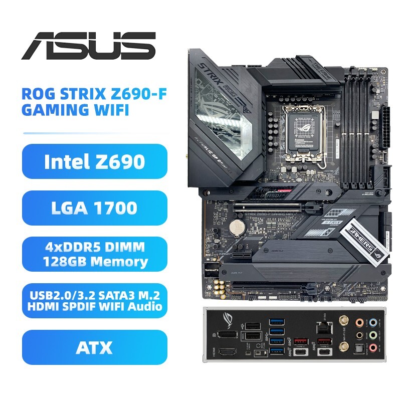 ASUS LGA1700 Motherboard ROG STRIX Z690-F GAMING WIFI Intel ASUS LGA1700 Motherboard ROG STRIX Z690-F GAMING WIFI Intel
