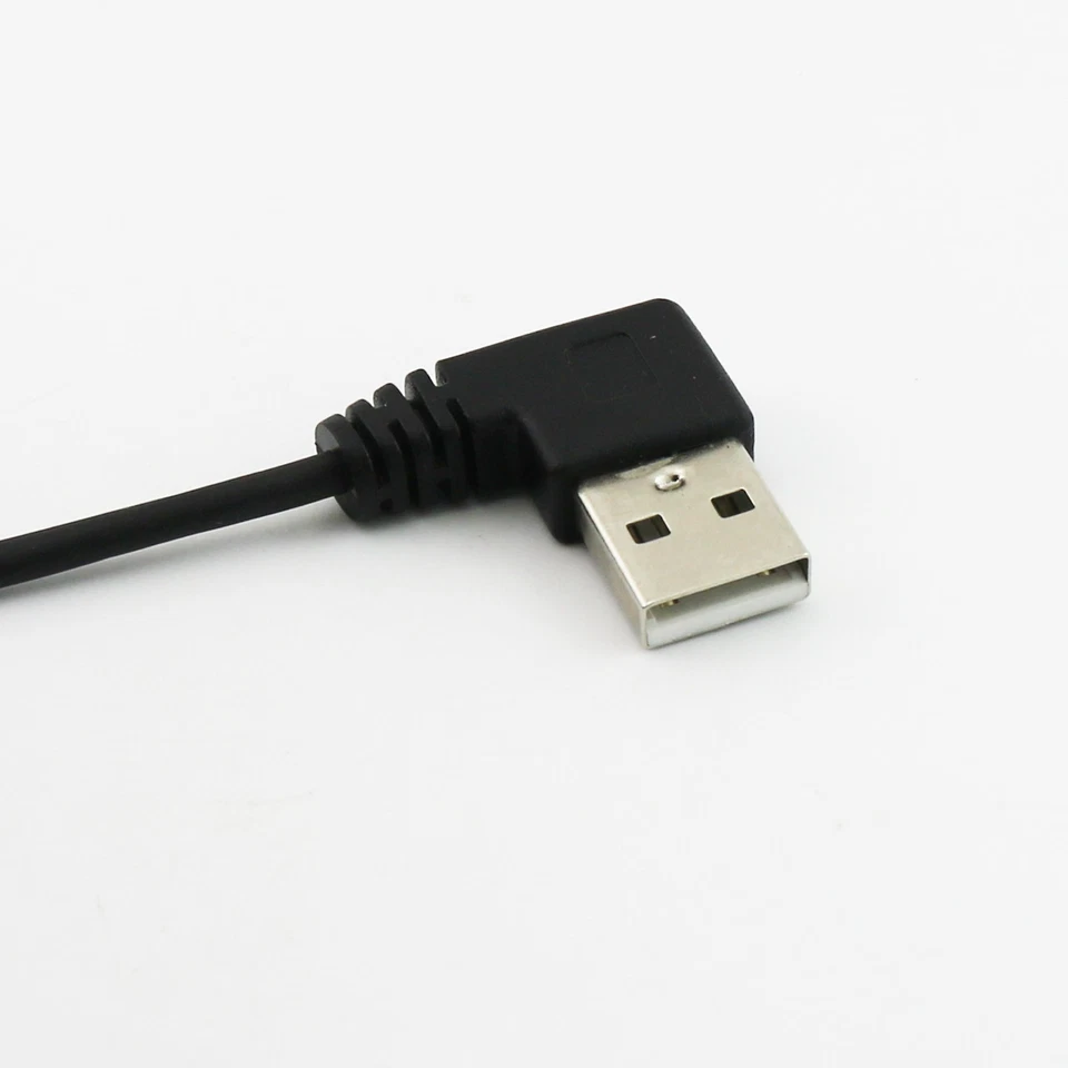 USB 2.0 B Male Right Angle to A Right Angle Male Spiral Coiled Printer Cable 5ft - Image 4 of 4