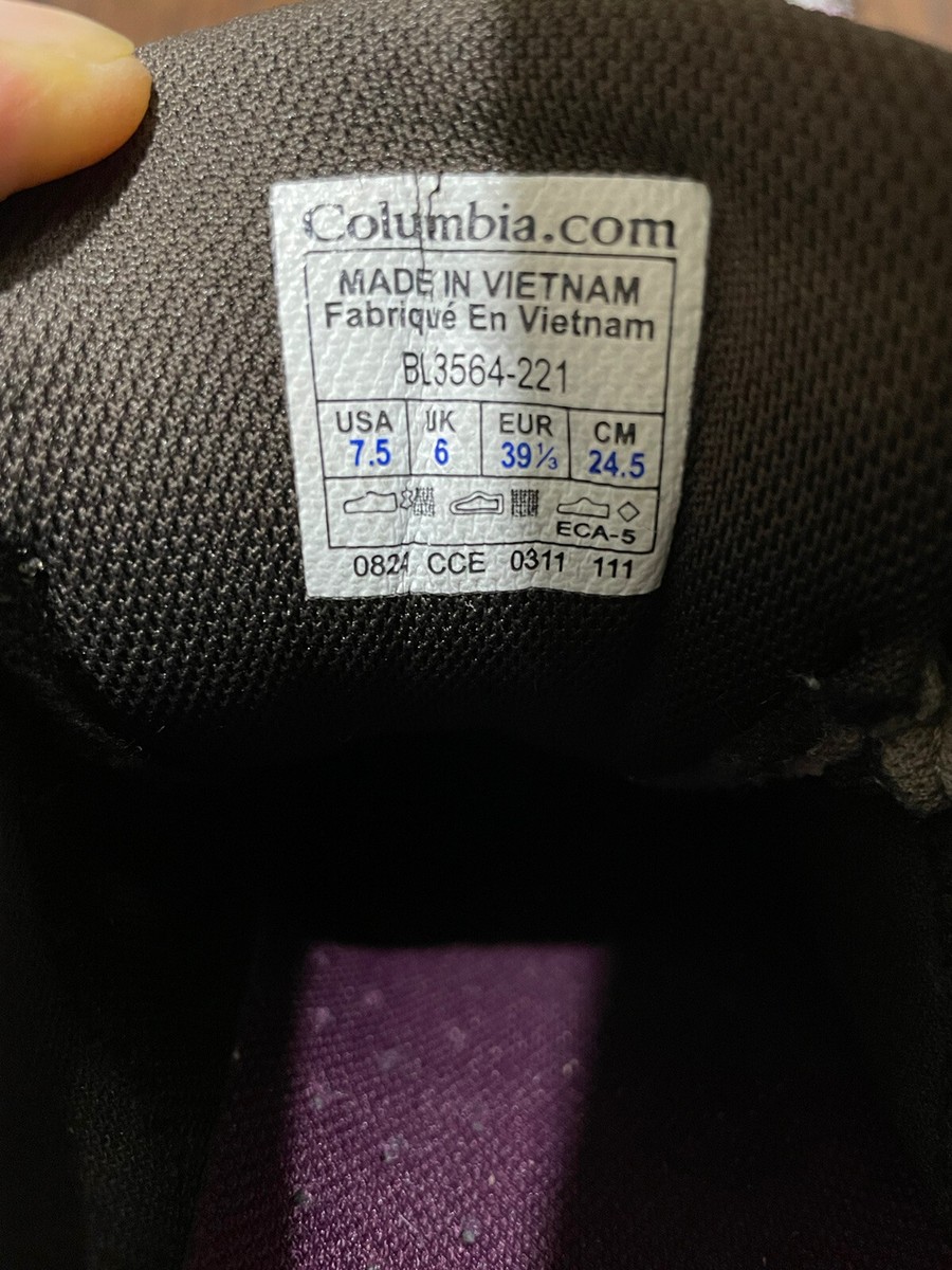 Columbia BL 1620-051 Grey Techlite Omni Heat 200 Grams Women's Size 9.5 US