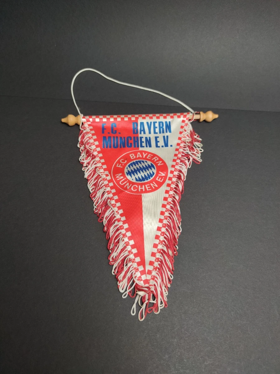 Rare! Grand fanion Pennant wimpel Vintage )) FC BAYERN MUNCHEN / DEUTSCHLAND