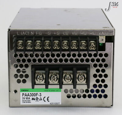 ハッピー 16045 COSEL POWER SUPPLY, 3V, 60A, AC100-240V 2.6A (PARTS) PAA300F