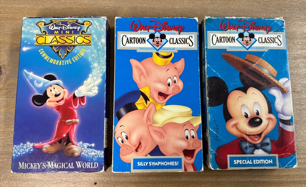 Walt Disney Mini Classics - Mickeys Magical World (VHS, 1991) +2