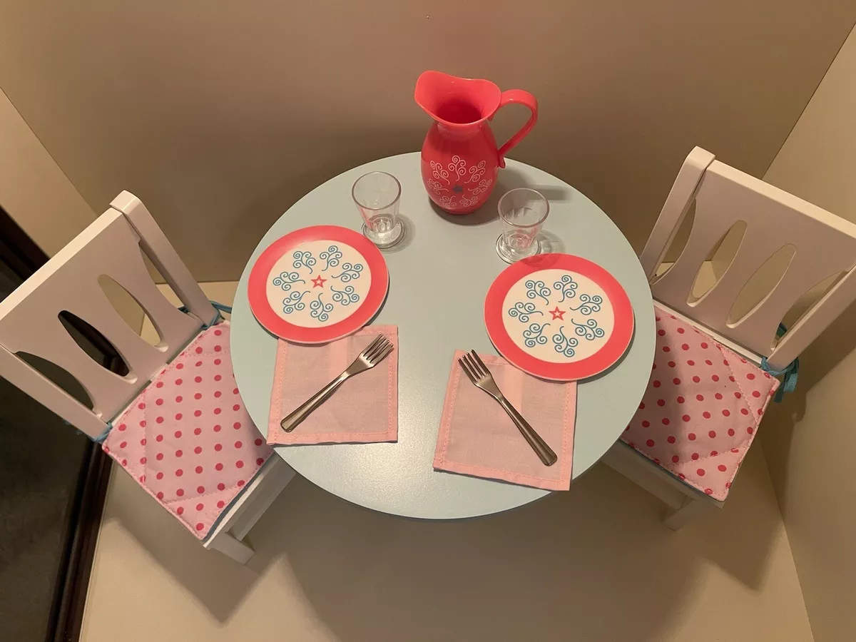 American girl sale doll dining set