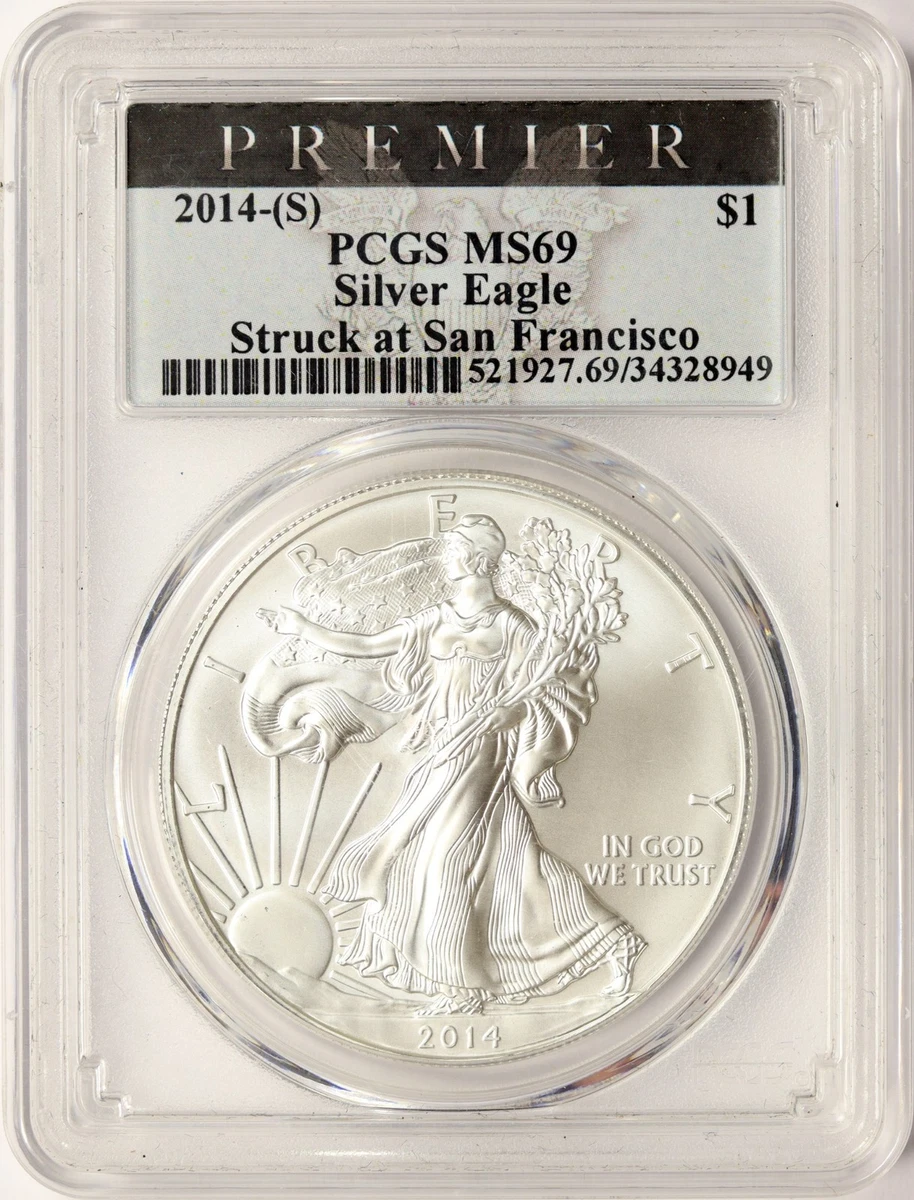 American Eagle MS 69 Graded 2014 Silver Bullion Coins for sale | eBay