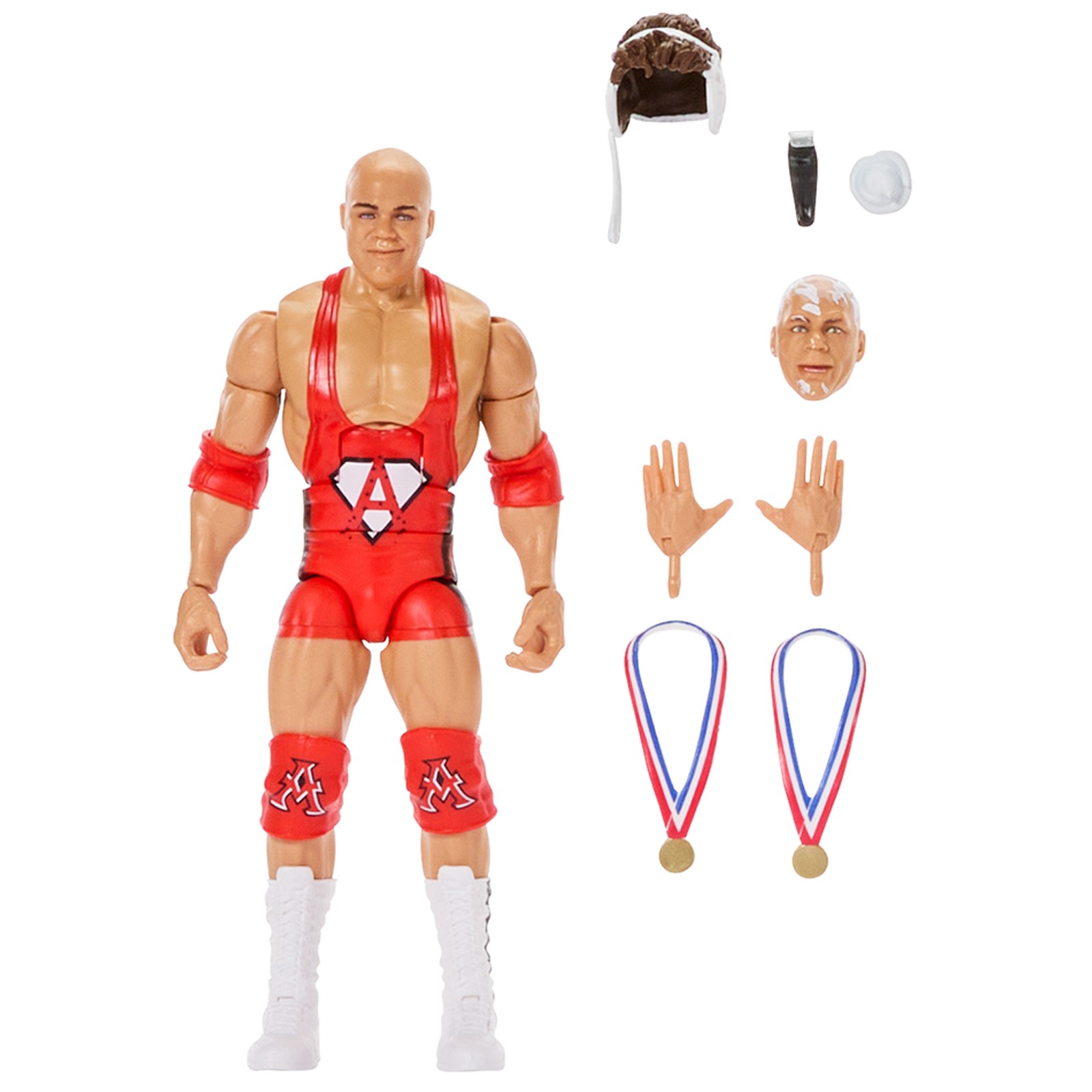Kurt Angle (with Wig) - WWE Defining Moments   Toy Wrestling Figure