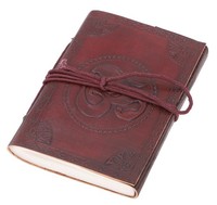 Notizbuch, Lederbuch, Tagebuch Mit Ledereinband 50 Seiten - Om 9*12 Cm _1