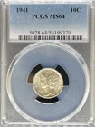 1941 Mercury Dime MS64 PCGS (#PA56199379)