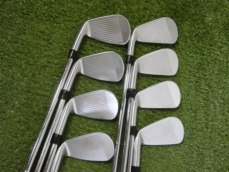 Titleist 2021 T200 Forged Irons 4-P & 48* W AMT Black S300 Stiff Steel Mid Grips - Image 3 of 4