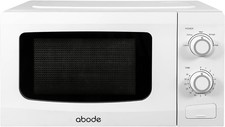 Abode AMM2001-M Compact Solo Microwave Oven Defrost Function 700w 20L White