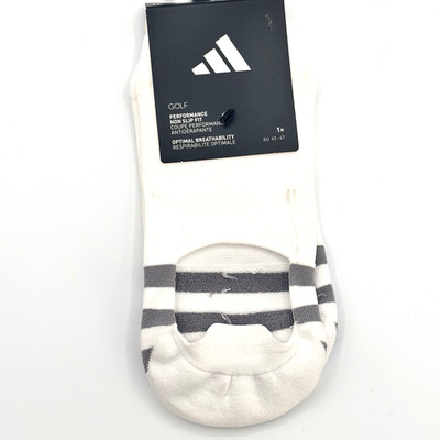 Adidas Golf Tour Performance Non Slip Socks White 1 Pair Mens Size 9-12