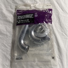 Everbilt P-Trap 17-Gauge Polished Chrome Brass 1-1/2" Kit