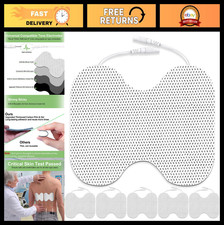 Extra Large Butterfly TENS Unit Electrode Pads - Reusable 4x6" for Back, Shoulde