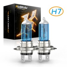 2x Super Bright H7 Halogen Headlight Bulbs Conversion Kit High Low Beam White