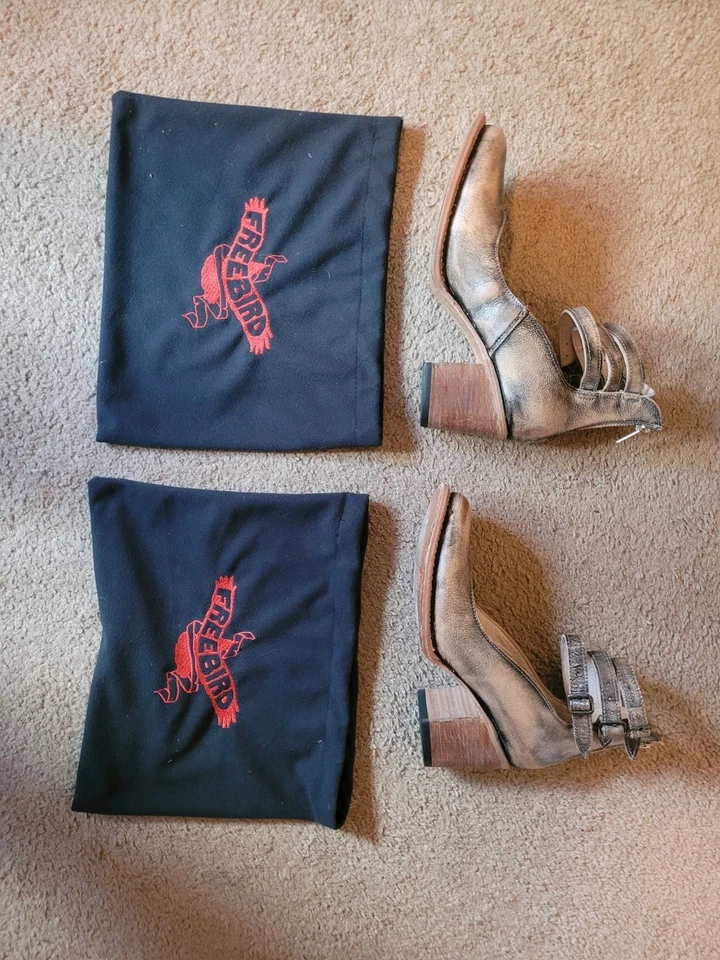 Женские сапоги Randi Freebird от Steven — размер 9 — искусственно состаренная кожа на блочном каблуке - Изображение 2 из 4