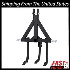 Middle Buster 3 Shanks Furrowing Plow for CAT-0 & 1 3-Point Quick Hitch Tractor