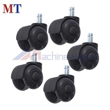 5 Pack 2 Inch Universal Office Chair Wheels Silent Smooth Roller Wheels Black