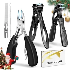 Toenail Clippers for Seniors for Thick Nails, 5Pcs Nail Clippers for Classic