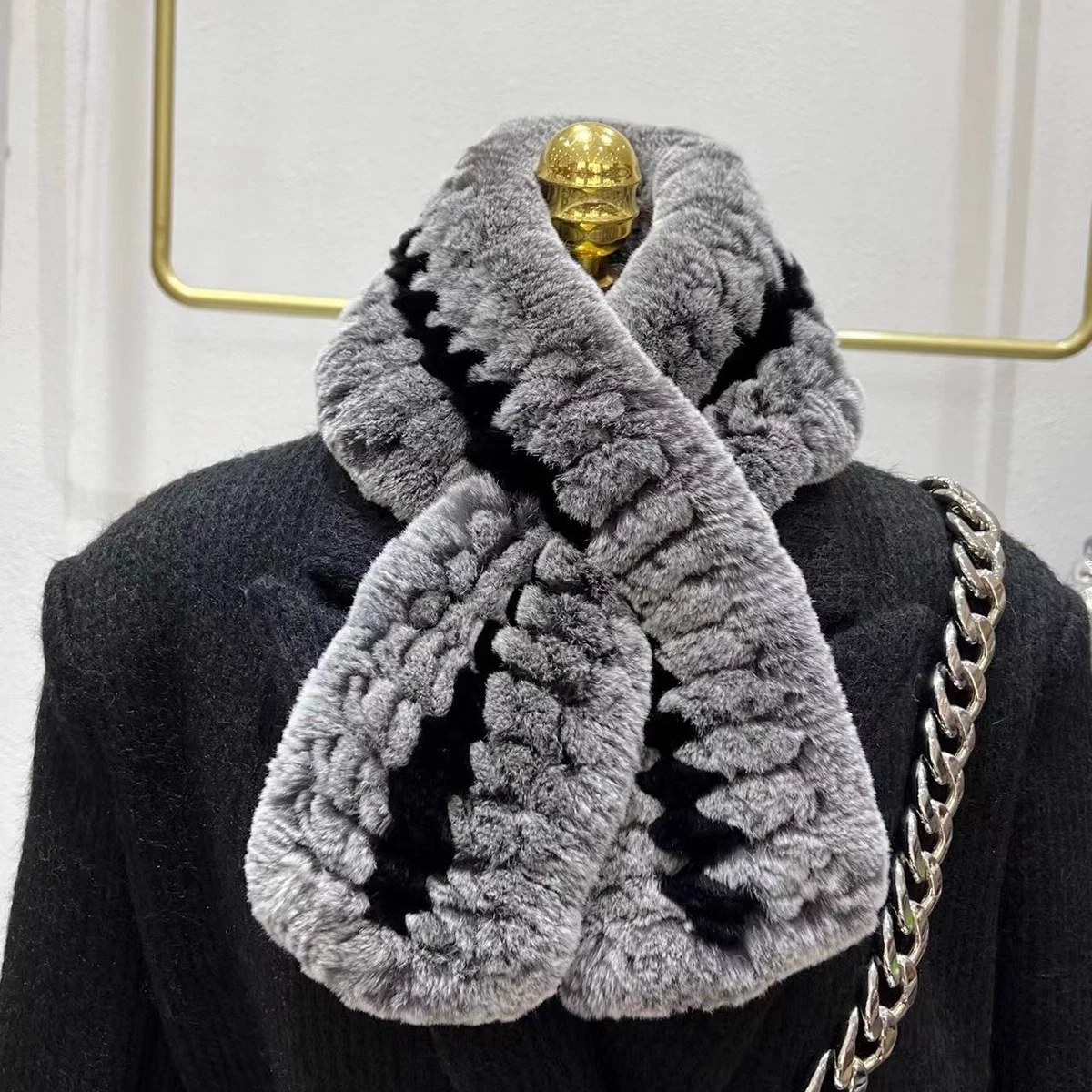 Women Winter Real Rex Rabbit Fur Scarf Neckerchief Warm Shawl Wraps Outdoor Warm
Opens in a new wind