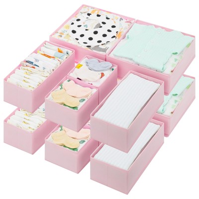 Drawer Organizer Clothes, 12 Pack Dresser Organizer Bins for Nursery, Closet ...