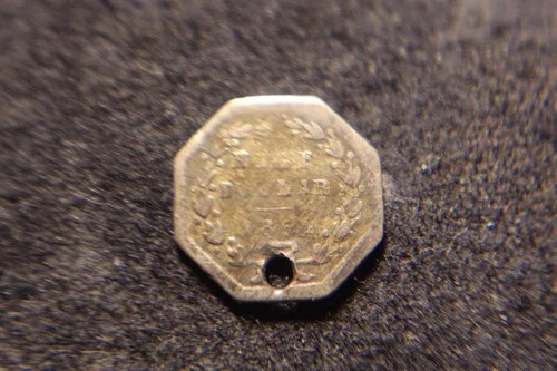1864 California Fractional Gold — photo from the most recent tracked eBay sale