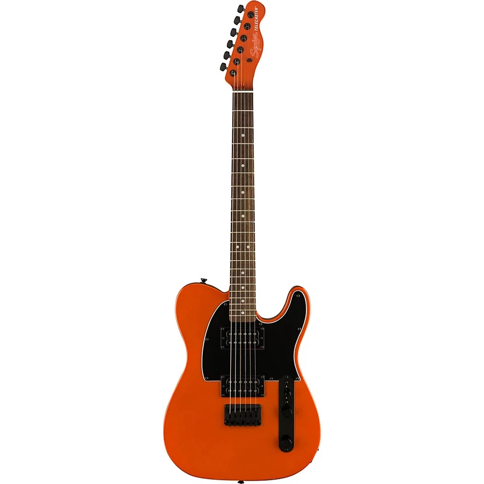 Guitarra Squier Affinity Telecaster HH con cabezal a juego naranja metálico Foto 3 de 4