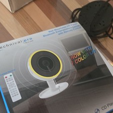 Technical Pro Portable Stylish Wall Mounted CD Player with Bluetooth, LED USB