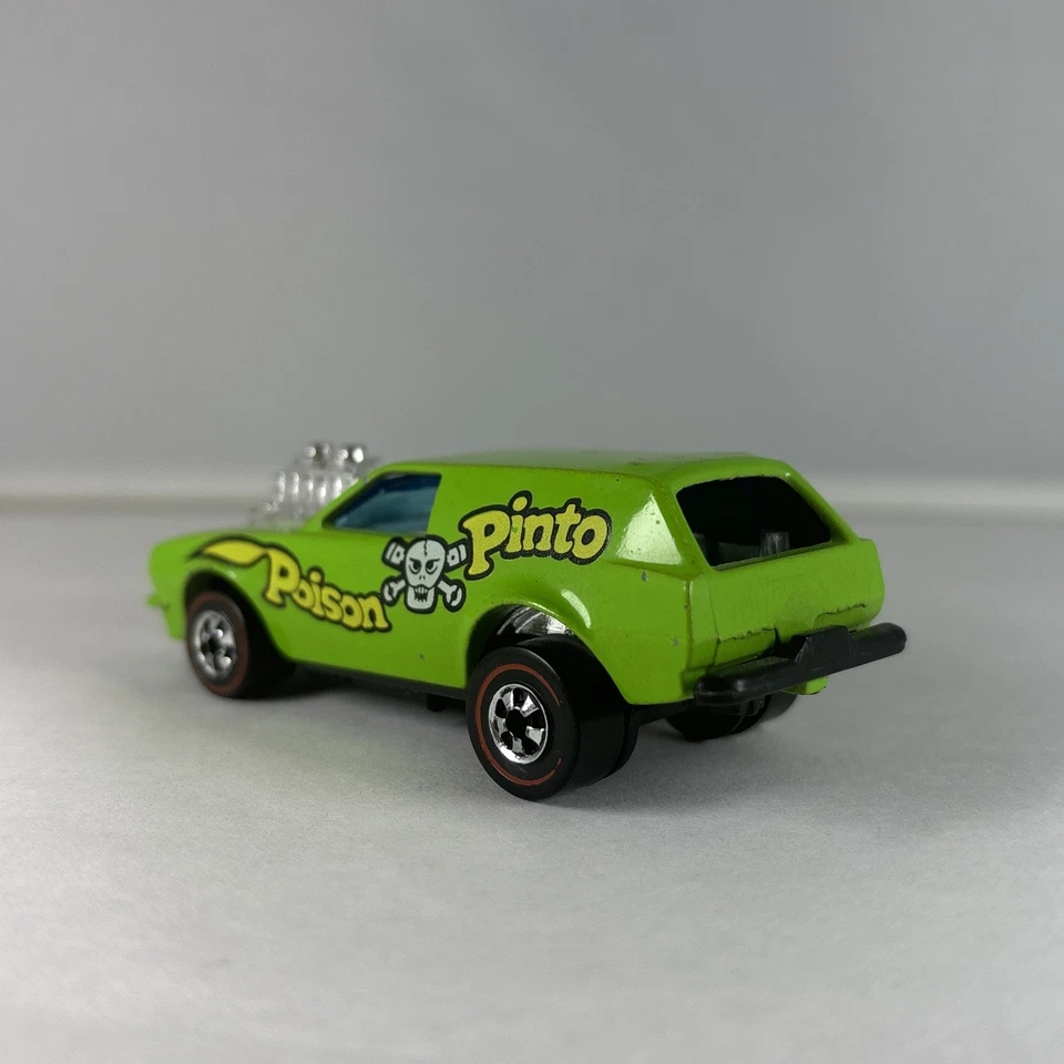 风火轮 Green Poison Pinto 1976 Redline 塑料底座非常好 — 第 4/4 张图片