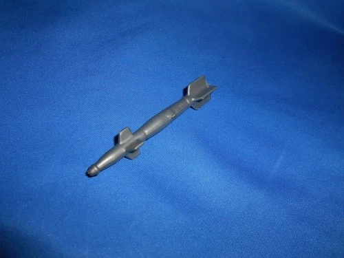 1986 GI JOE ARAH NIGHT RAVEN MISSILE NO STICKER PART ACCESSORY