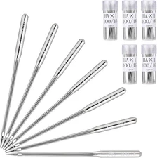 50 Pcs 100/16 Heavy Duty Sewing Machine Needles, Denim Needle for Sewing... 