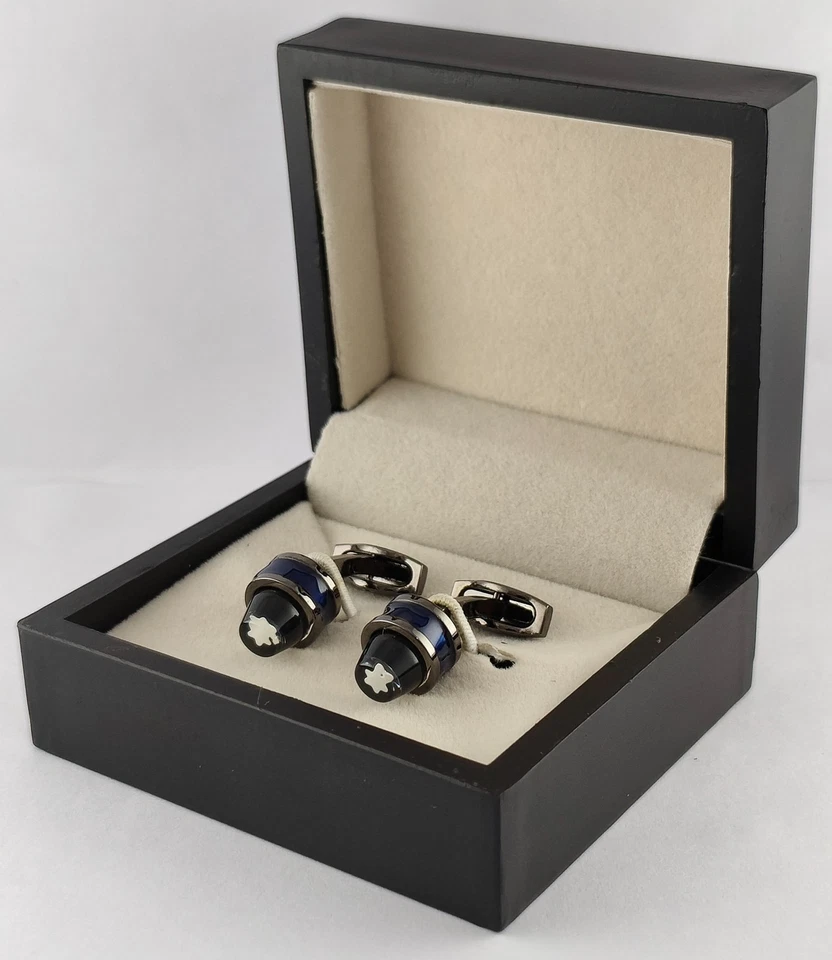 Juego de gemelos de lujo Montblanc Starwalker color negro para hombre (envío rápido) Foto 2 de 4