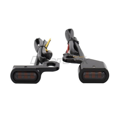 #ad LED Mini Turn Signal Light for Harley Dyna 1999 17 Indicator Blinker Lamp Smoke $21.99