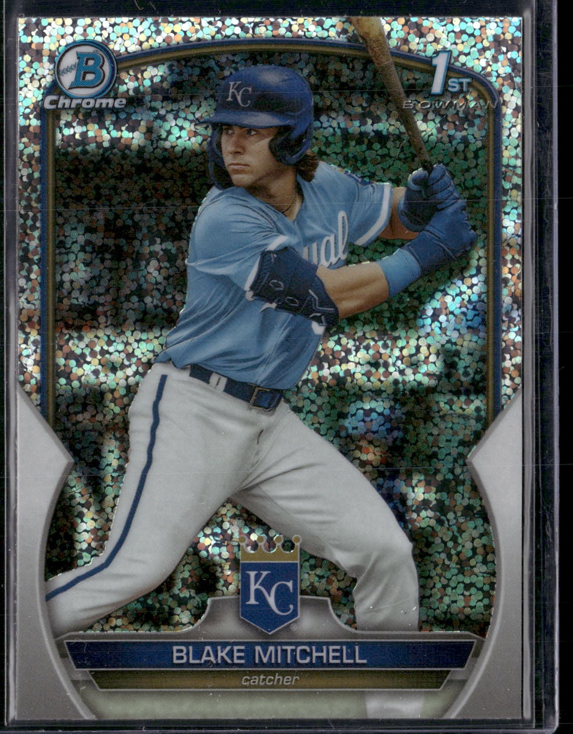 2023 Bowman Draft Blake Mitchell 1st Bowman Sparkle Refractor #BDC133 Royals