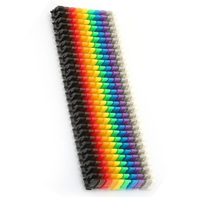 Digital Number Tube Wire Number Label Tube Cable Marker Colorful 150Pcs 1.5mm² 