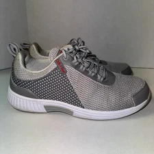 Orthofeet 618 Mens Edgewater Gray Diabetic Orthotic Walking Shoes 11 X-wide EEEE