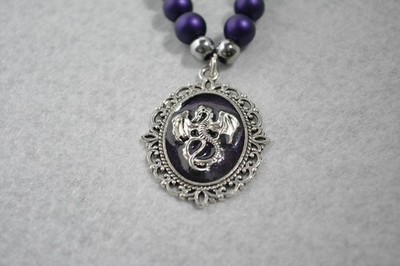 Mythical Dragon Necklace on Curb Chain