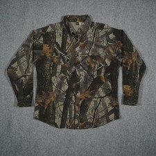 Ranger XL Long Sleeve Hunting Shirt Camo Realtree Hardwoods Button Up