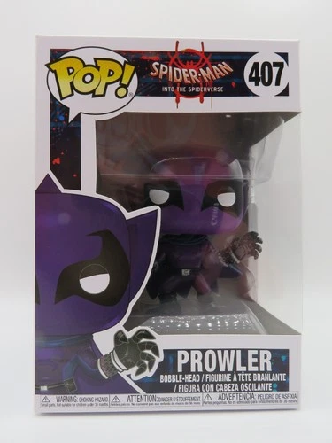 PROWLER Funko Pop! 2018 Marvel Spider-Man Into The Spider-Verse 407 Vaulted NIB