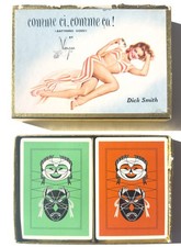 1950's Pin-UP Alberto Vargas 1953 - Double Deck Playing Cards. Used